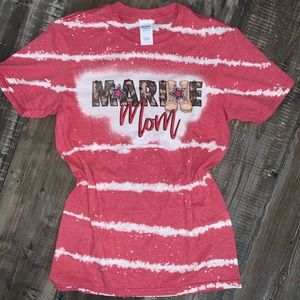 SOLD ON Ⓜ️Hand Distressed Marine Mom Tee